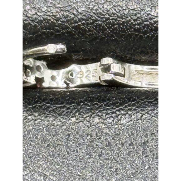 New Condition Dainty Sterling Silver Lab Opal Huggie Earrings 925 - Picture 7 of 8